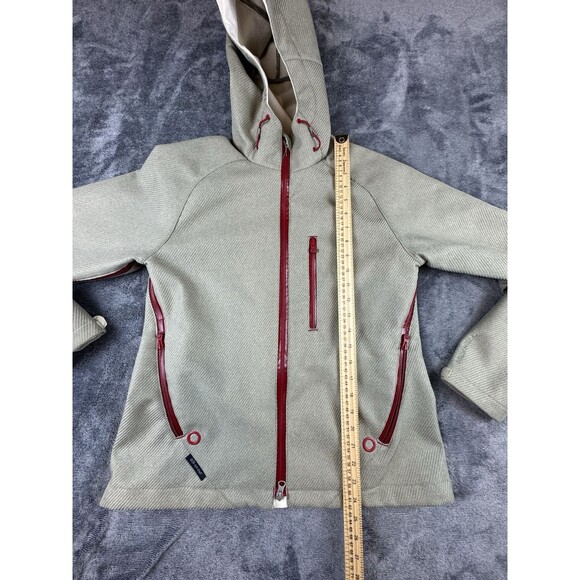 Merrell Womens Opti Shell Jacket Size Medium Kaki Brown Waterproof Fleece Lined - Picture 11 of 16